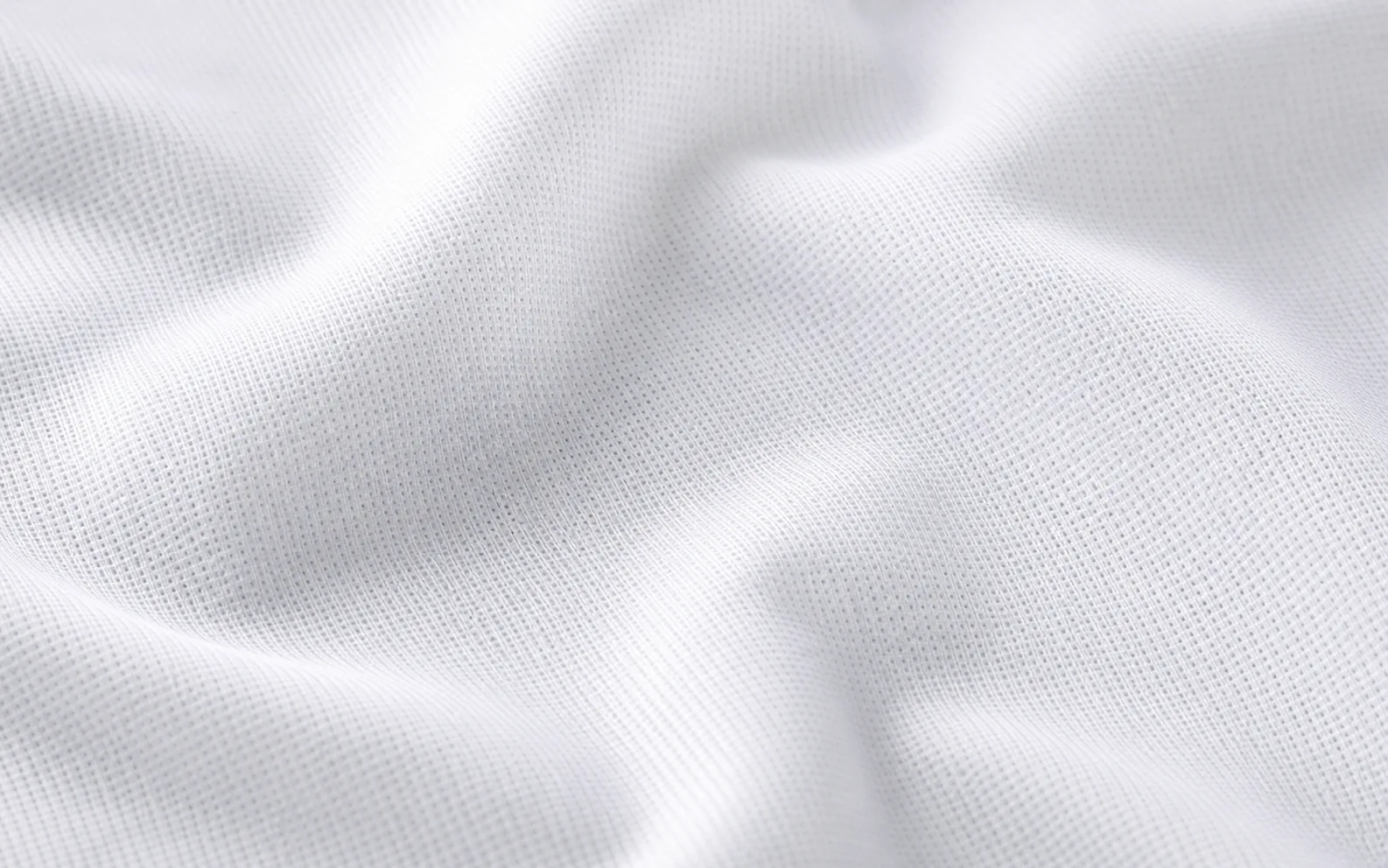 Detalle de tela Panal blanca con microtrama cuadrada fina