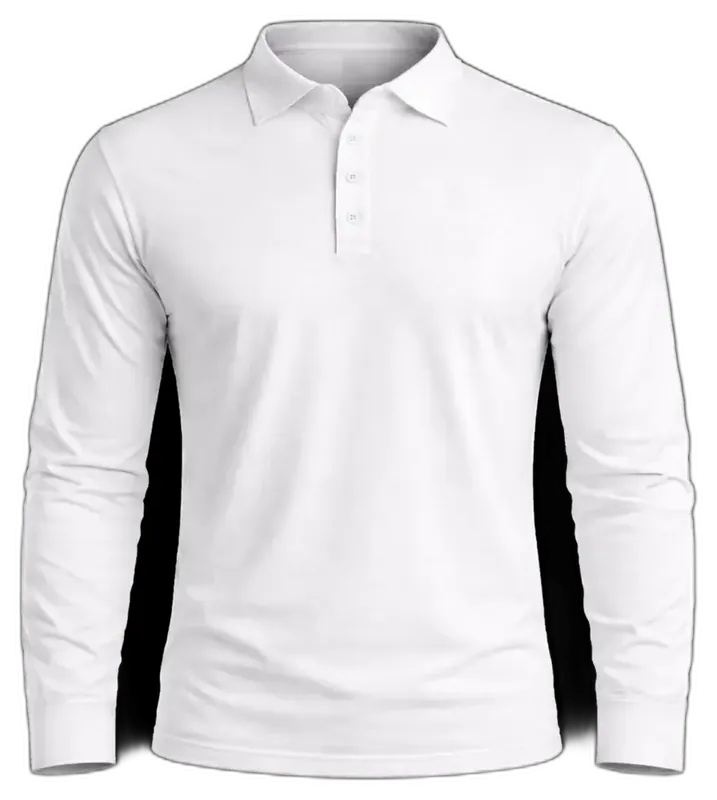 Polera sublimada piqué tipo polo manga larga personalizada