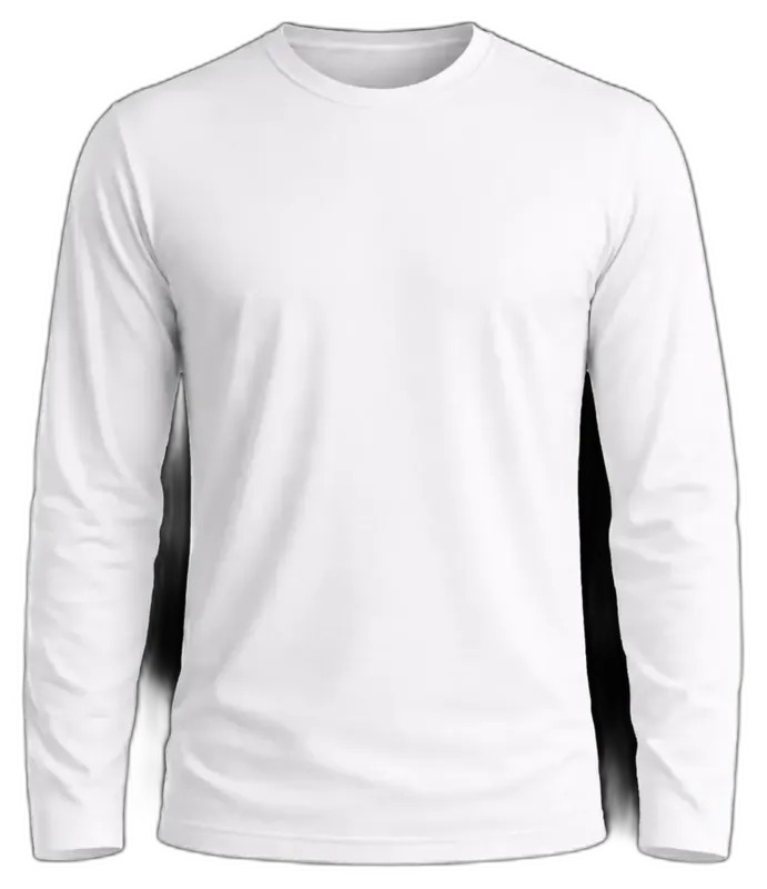 Polera sublimada manga larga cuello redondo personalizada