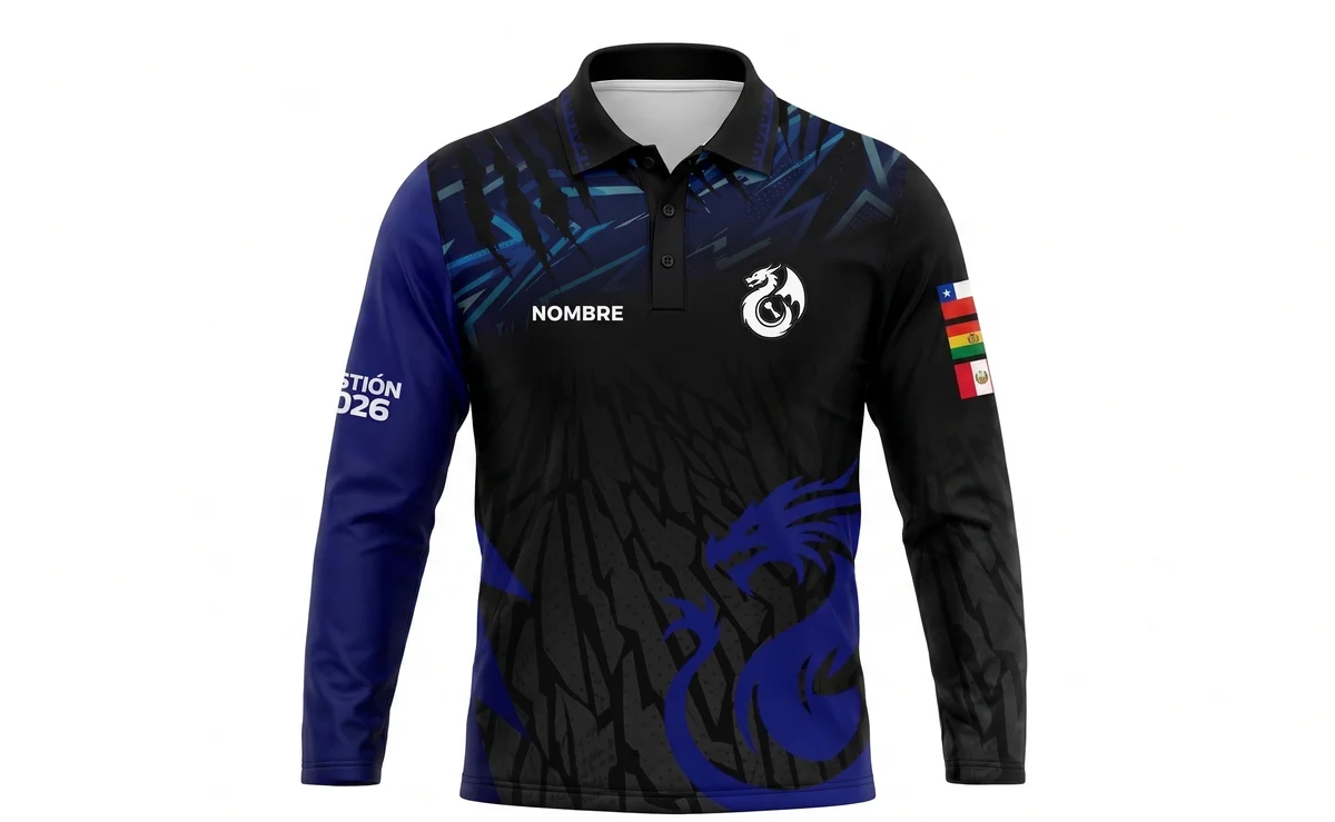 Polera deportiva sublimada sobre tela técnica