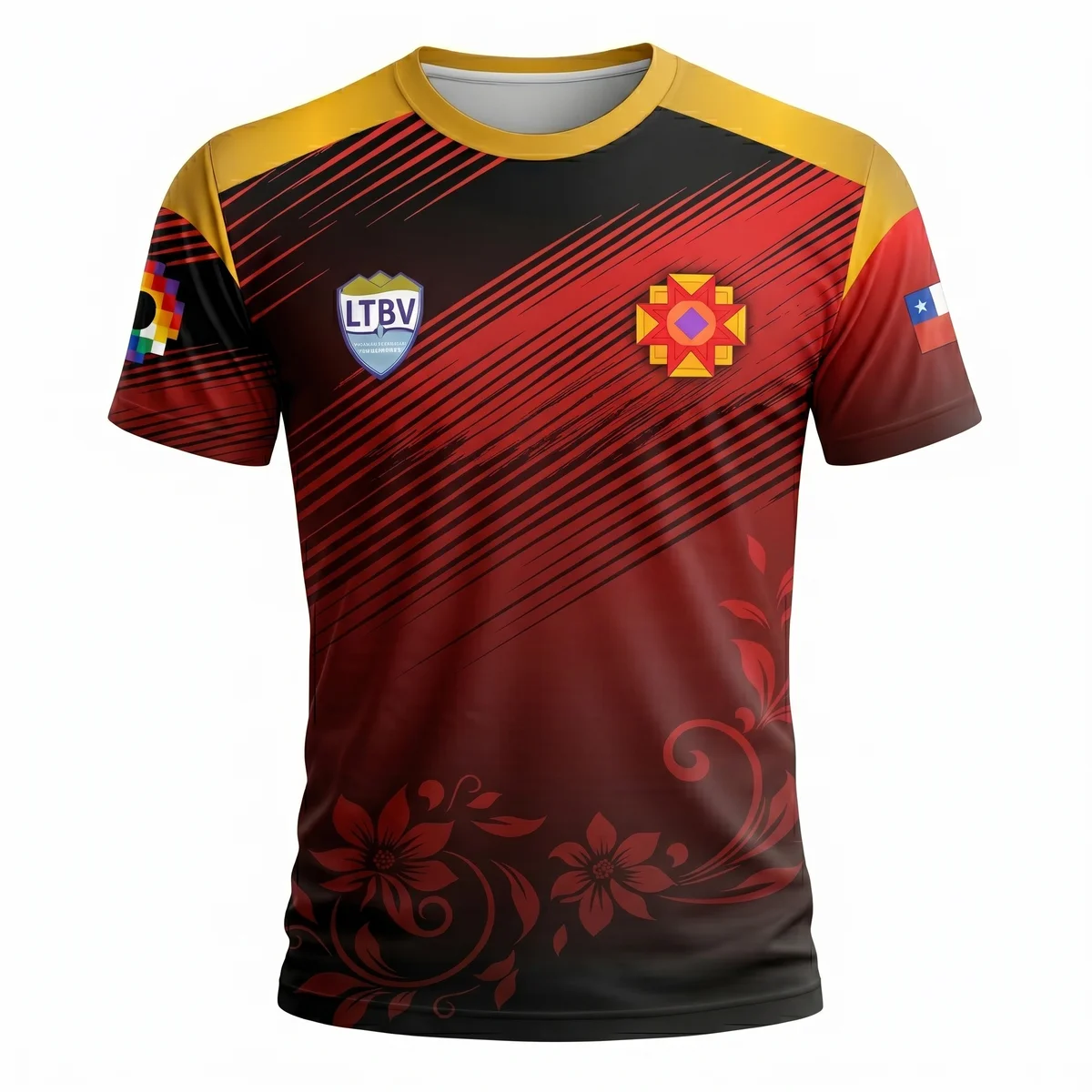 Polera deportiva sublimada Ensutex en tela técnica